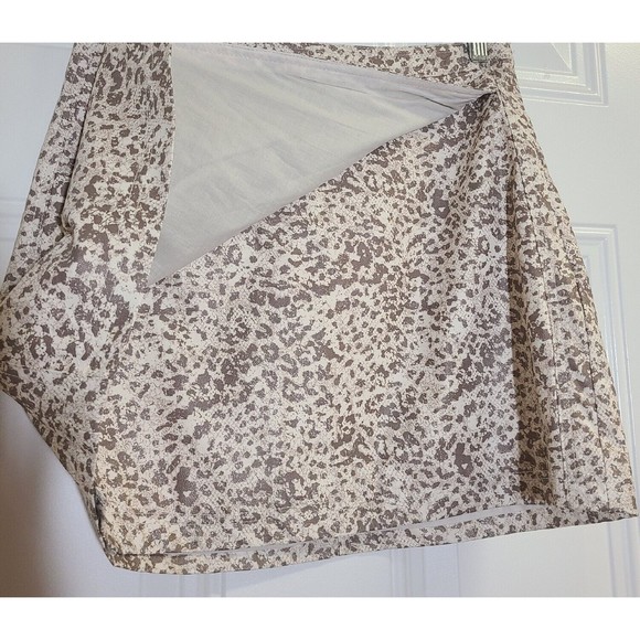Free People Skirt Womens Size 4 Animal Print Vegan Leather Light Combo Faux Wrap - Picture 14 of 14